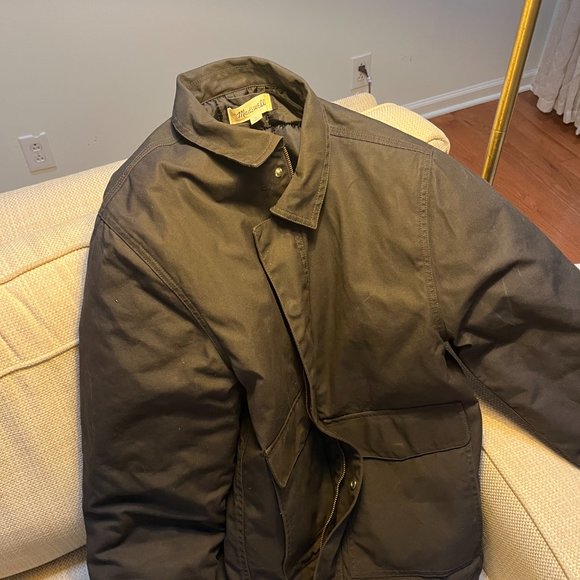 Madewell Waxed Cotton Jacket, Grey, Size Small - Picture 3 of 6